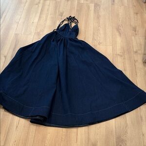 Elegant Navy Maxi Dress